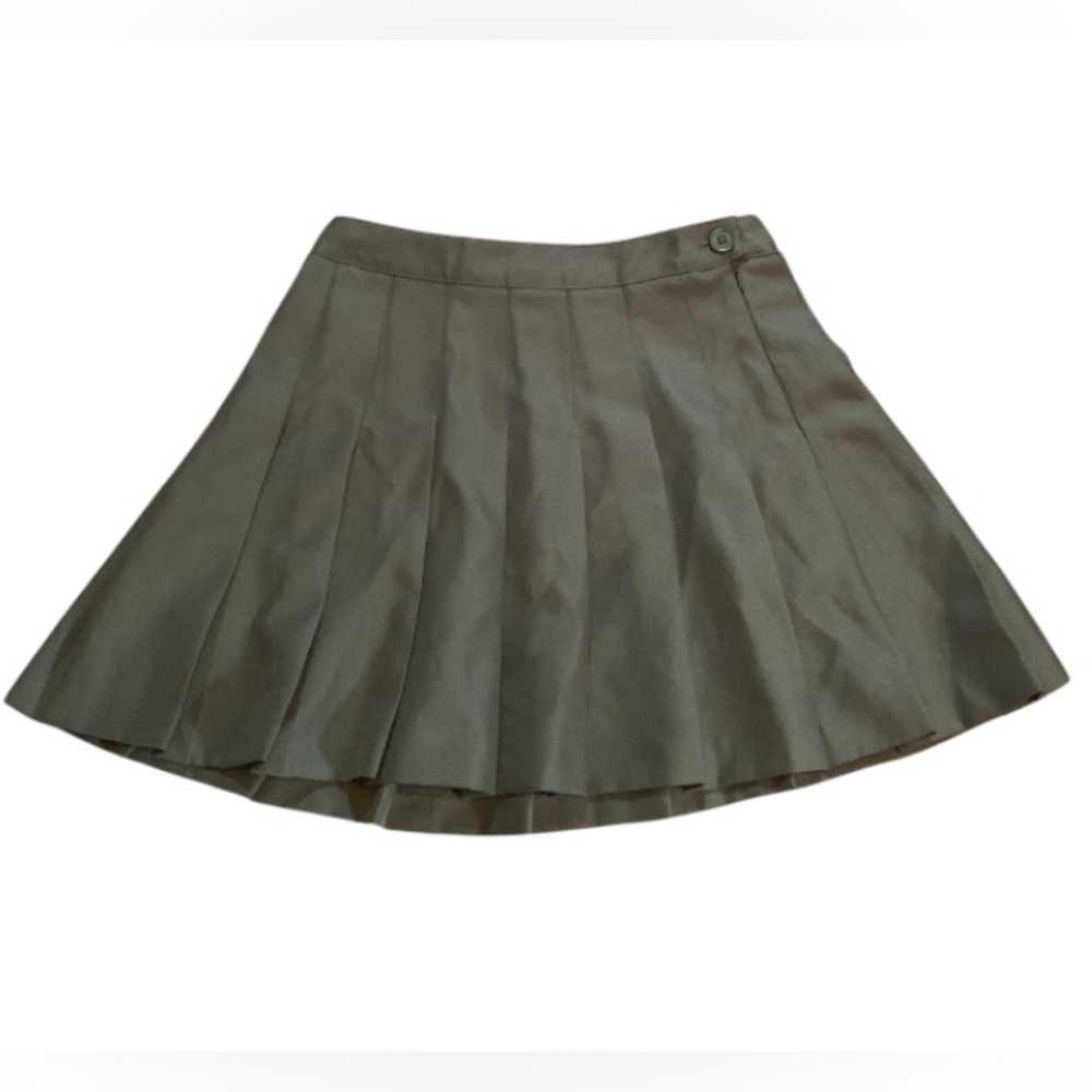 Forever 21 green pleated skirt